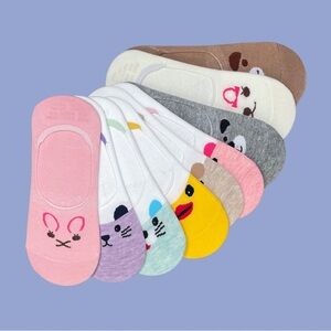 Set of 9 Animal Ankle Socks